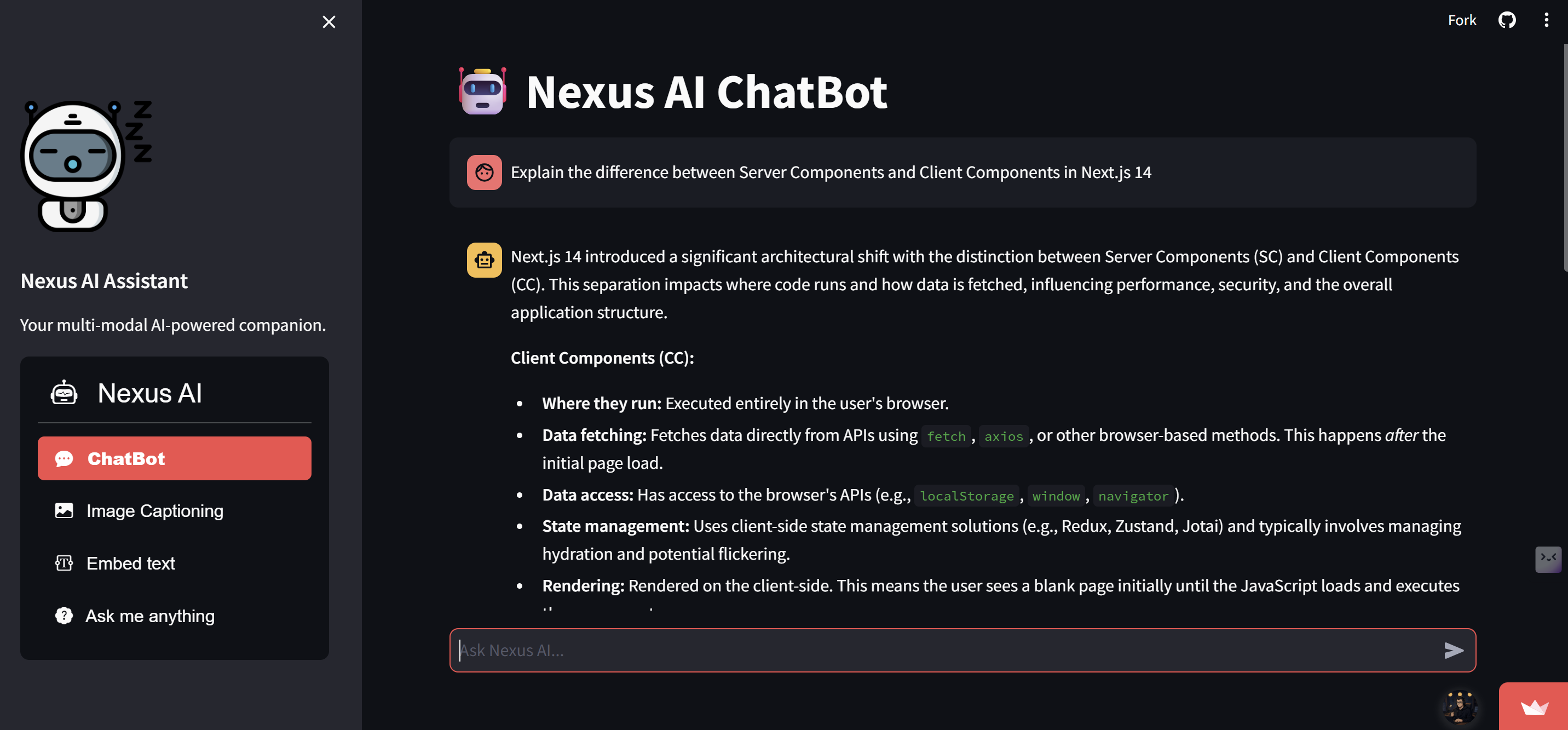 Nexus AI screenshot